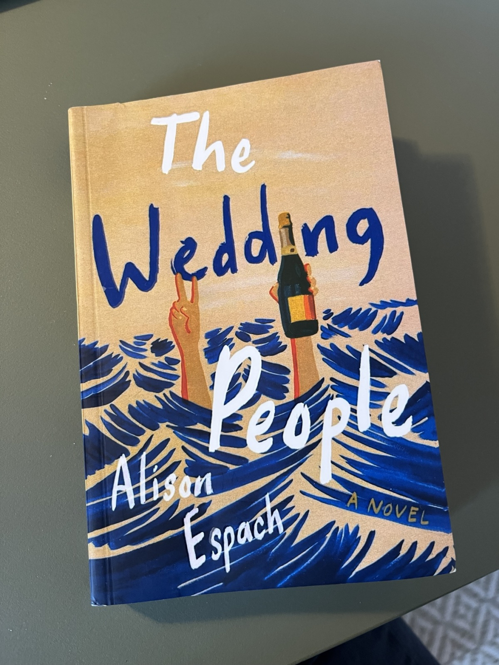 Cover of the counterfeit book I accidentially bought - The Wedding People by Alison Espach